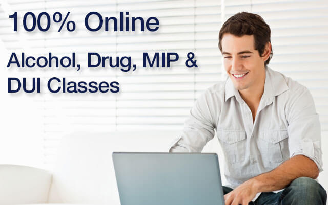 100% Online ALcohol, Drug, MIP and DUI Classes